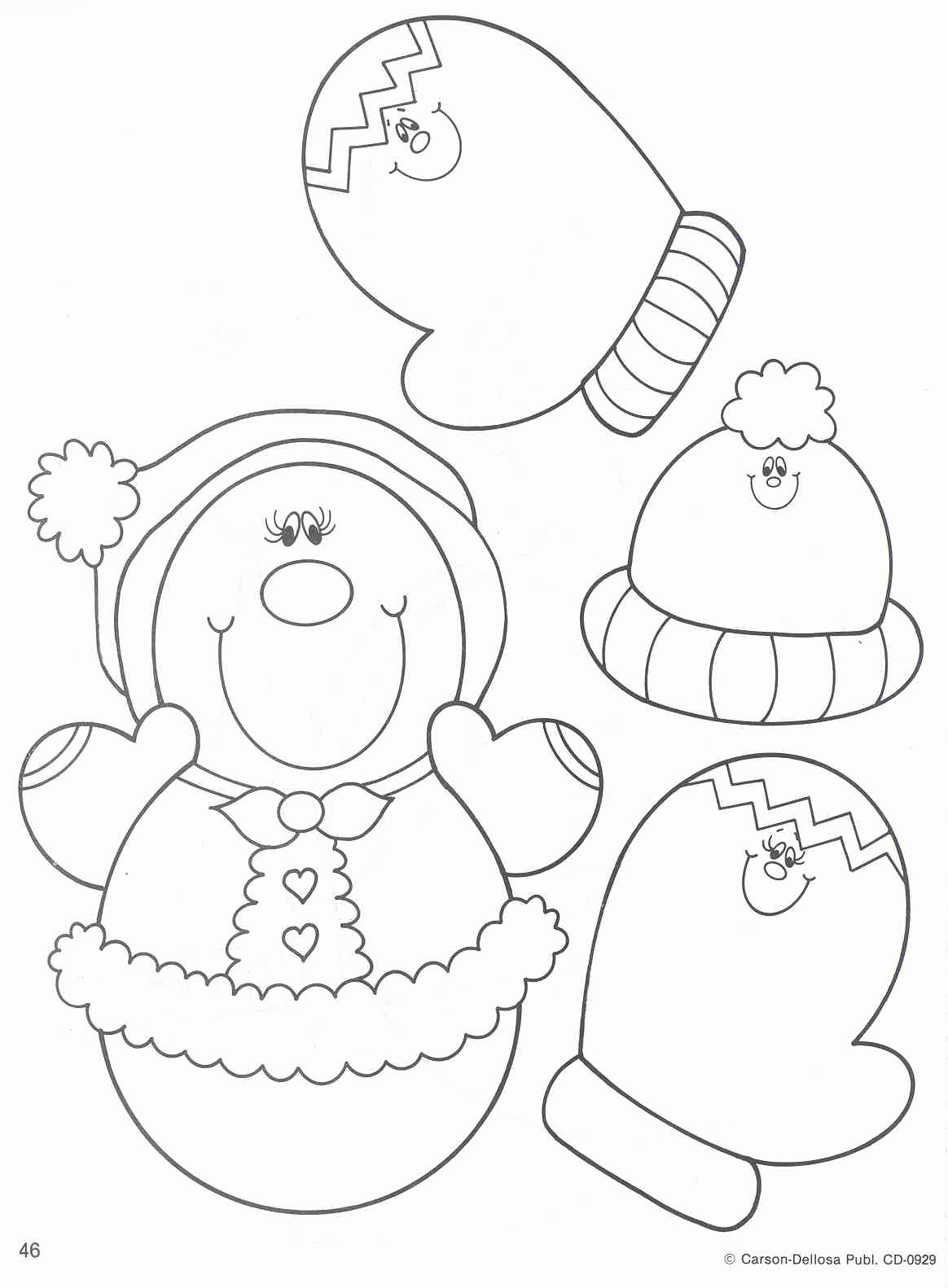 Bałwany kolorowanki